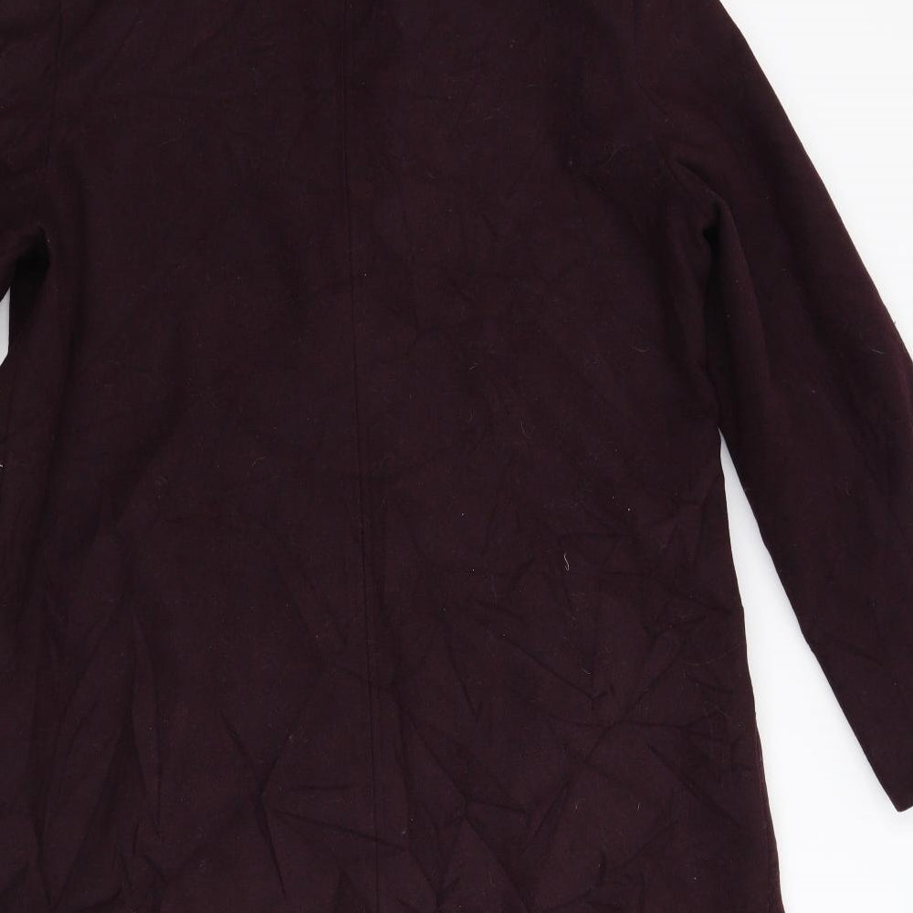 Outerwear Collection Womens Purple   Overcoat Coat Size 16