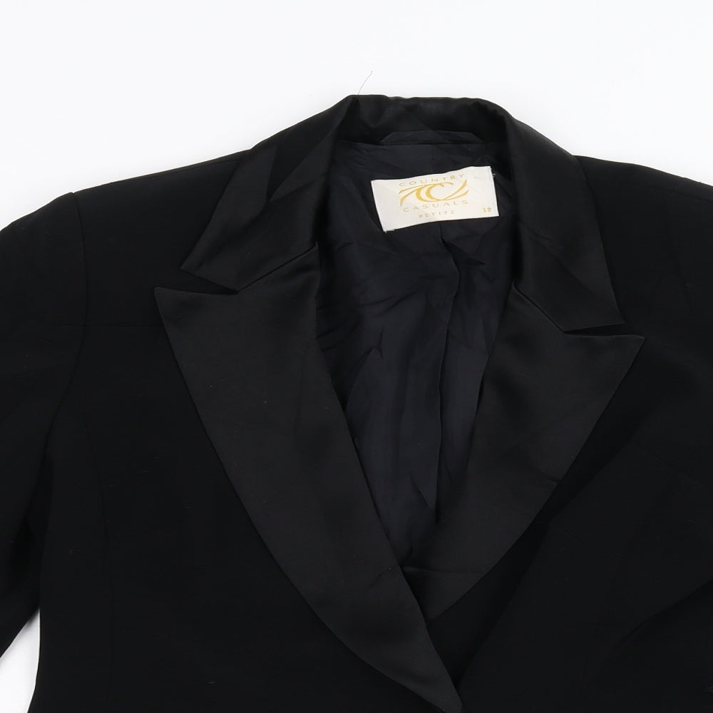 Country Casuals Womens Black   Jacket Blazer Size 12