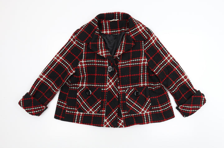 MK Womens Multicoloured Check Jacket Size 12
