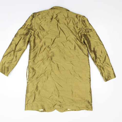 Preworn Womens Gold   Overcoat Coat Size M