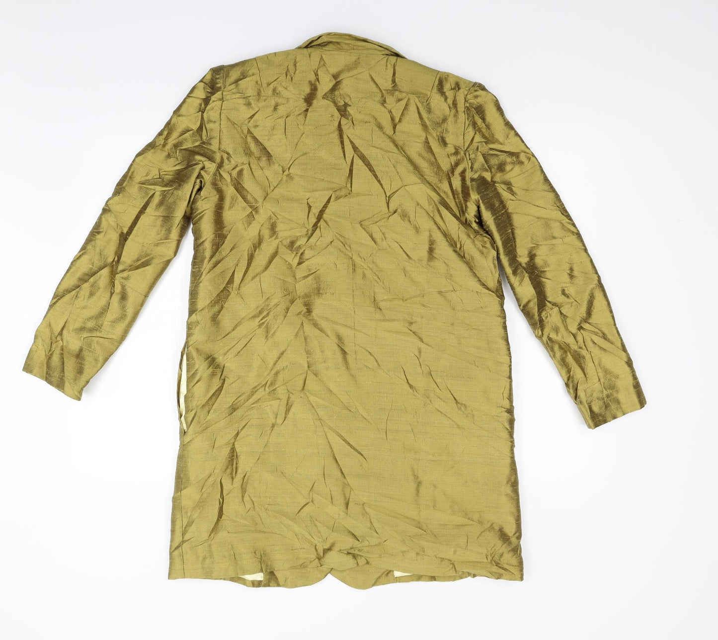 Preworn Womens Gold   Overcoat Coat Size M