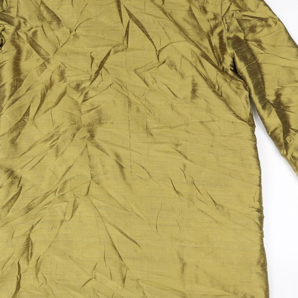 Preworn Womens Gold   Overcoat Coat Size M