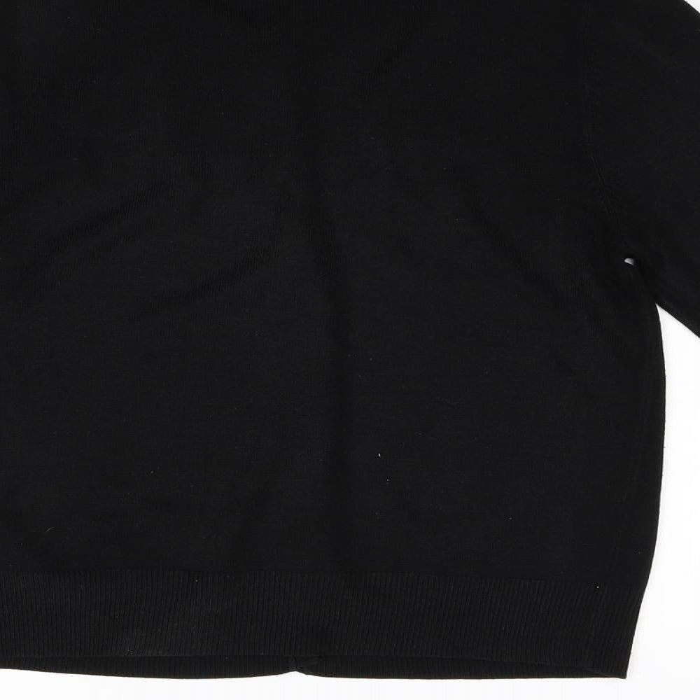 George Womens Black  Knit Cardigan Jumper Size 14