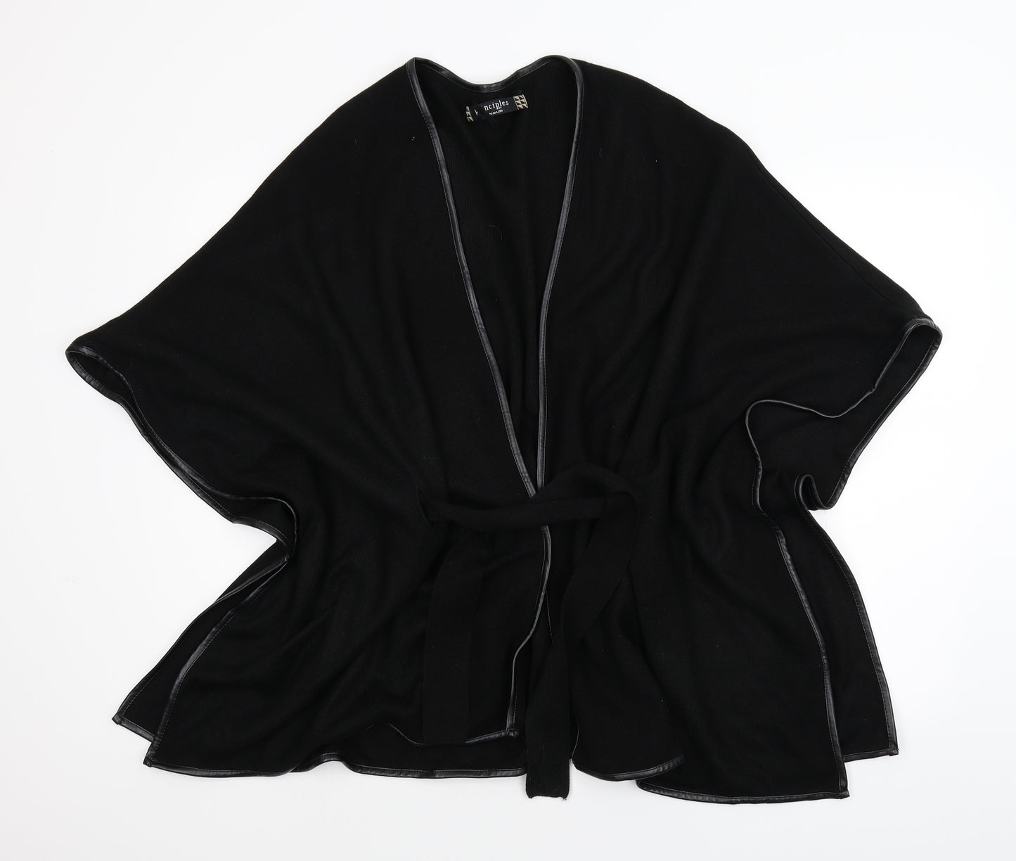 Principles Womens Black  Knit Kimono Coat One Size