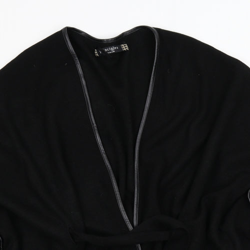 Principles Womens Black  Knit Kimono Coat One Size