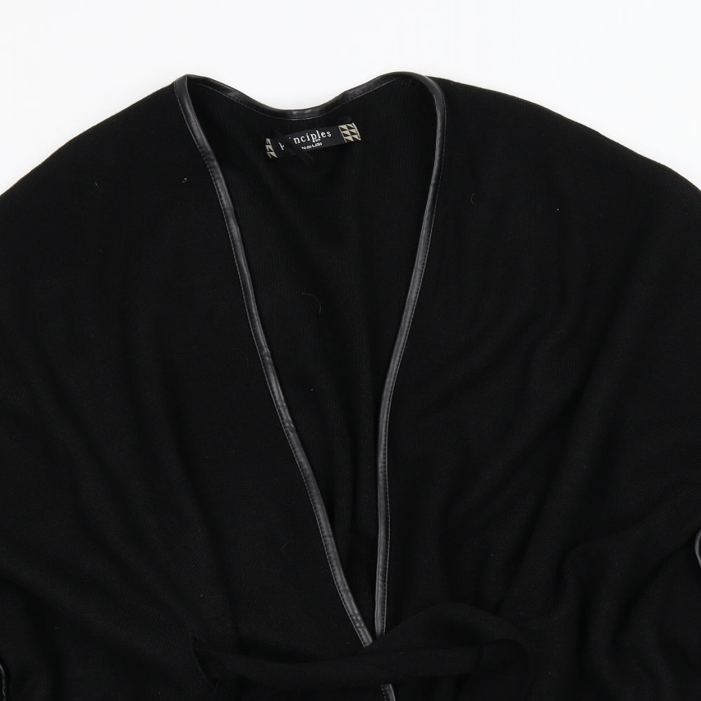 Principles Womens Black  Knit Kimono Coat One Size