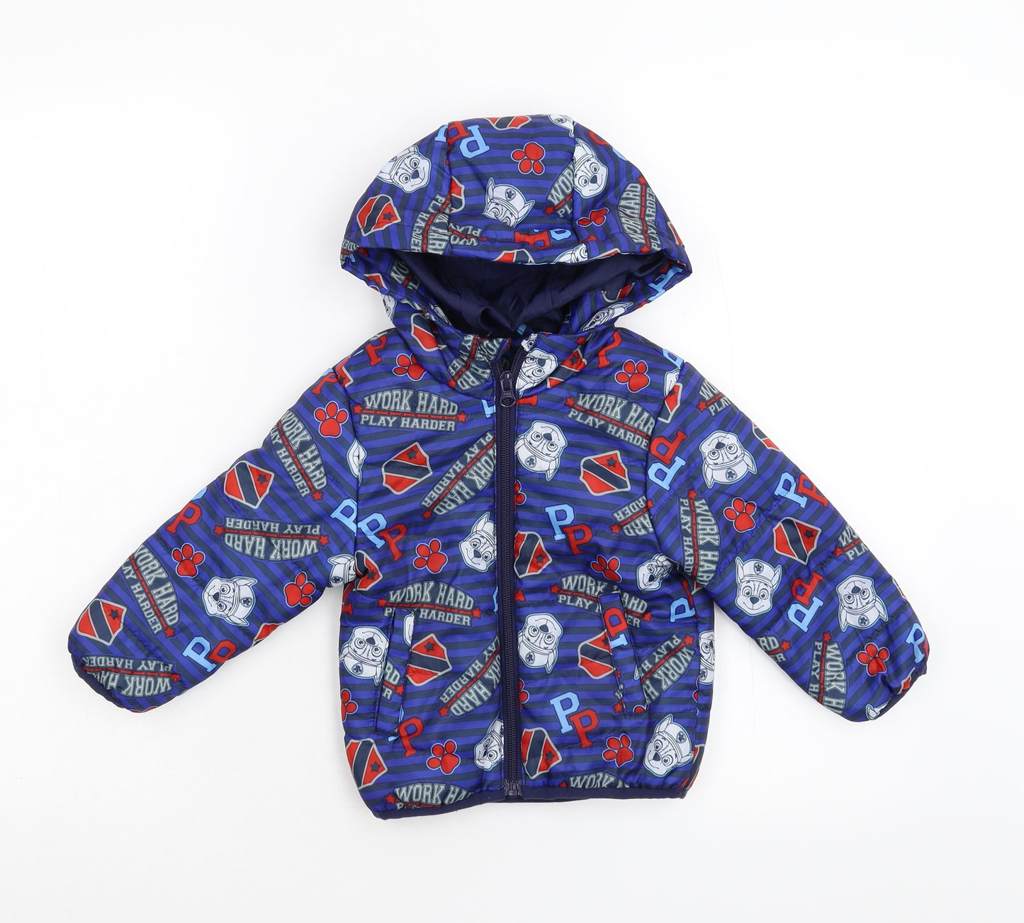 George Boys Blue   Anorak Coat Size 18-24 Months