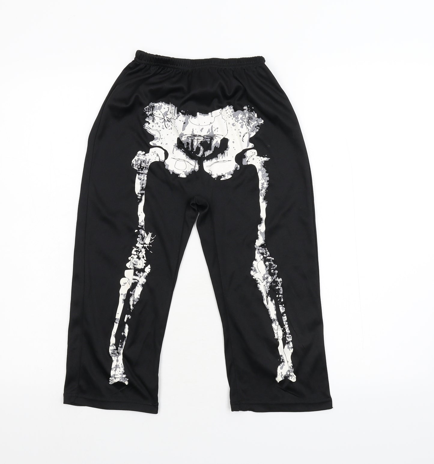 George Boys Black   Jogger Trousers Size 5-6 Years - Skeleton