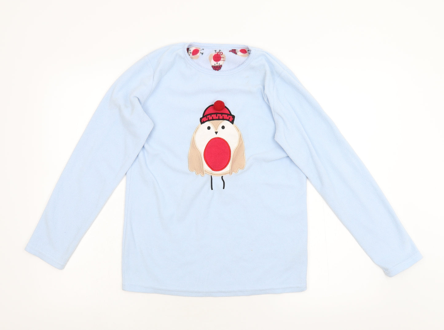 YD Girls Blue  Fleece Top Pyjama Top Size 12-13 Years