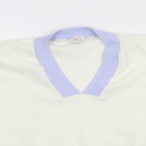 Preworn Womens Ivory  Knit Pullover Jumper Size M