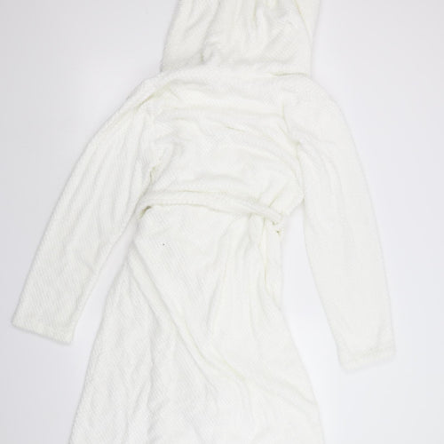 Peacocks Womens Ivory  Fleece  Gown Size 10
