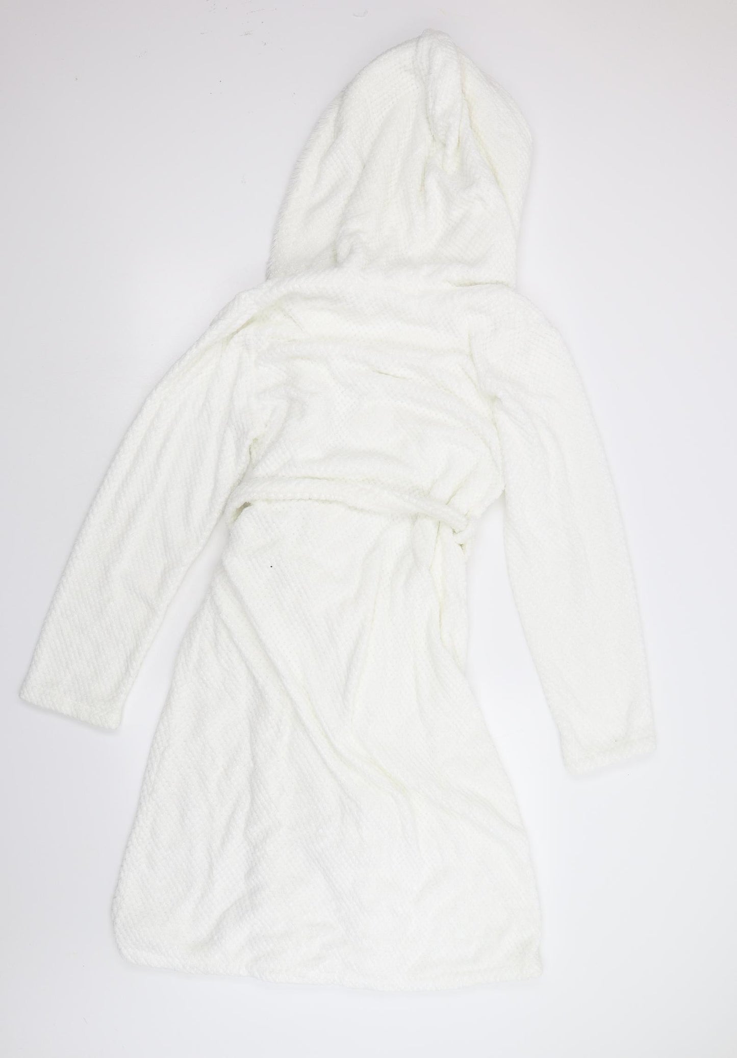 Peacocks Womens Ivory  Fleece  Gown Size 10