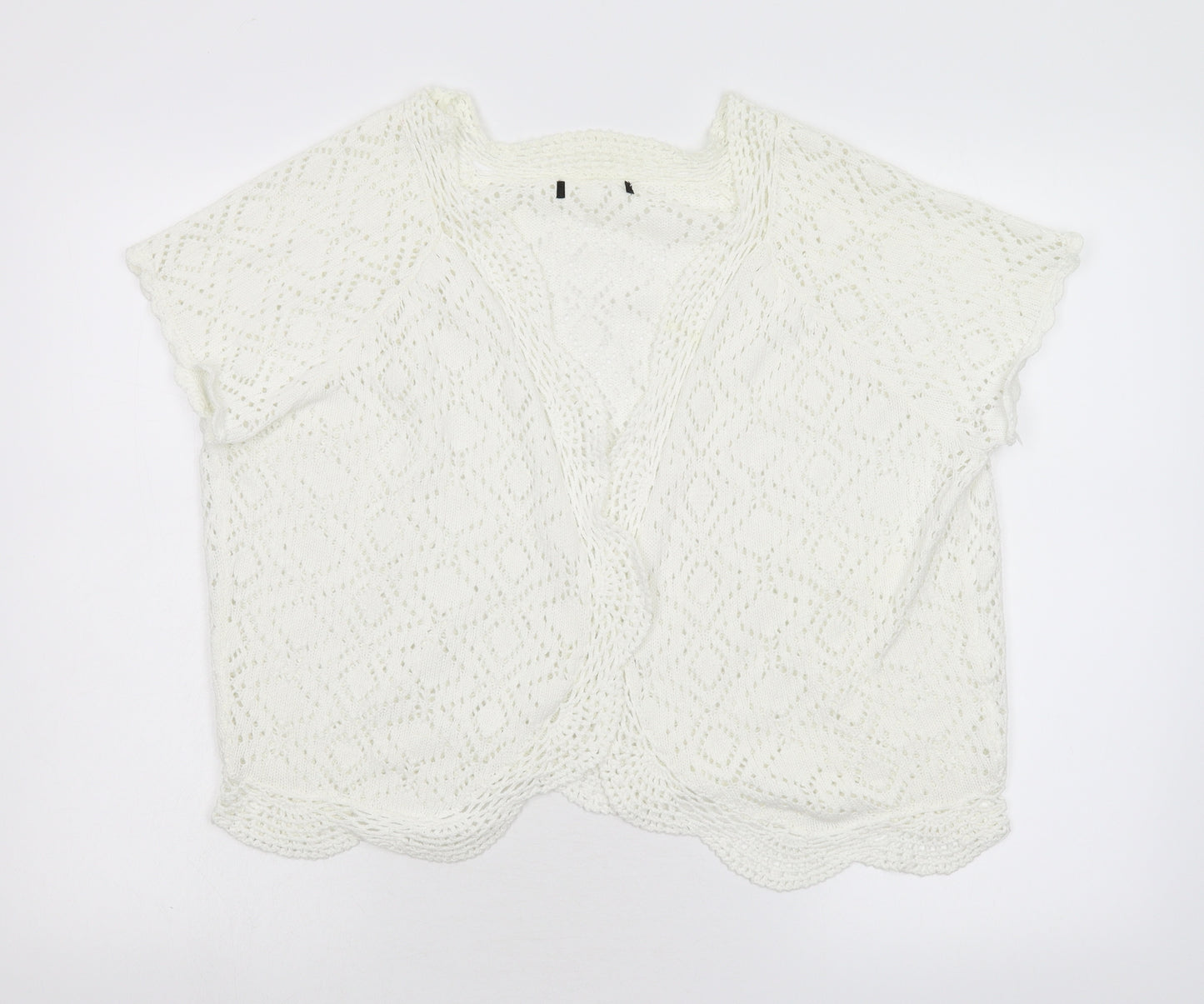 Preworn Womens Ivory  Knit Shrug Jumper Size M