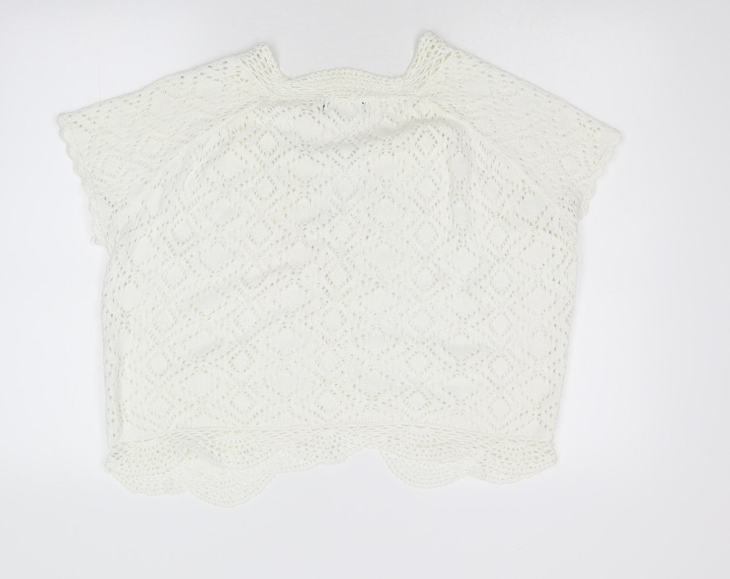 Preworn Womens Ivory  Knit Shrug Jumper Size M