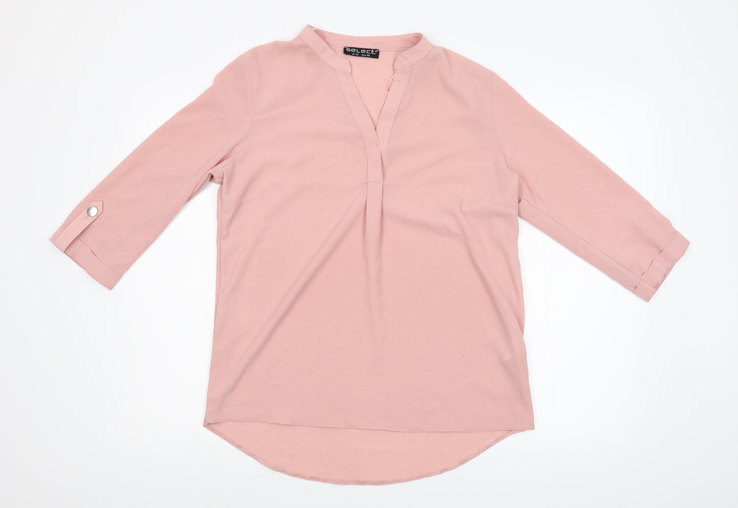 Select Womens Pink   Basic Blouse Size 12