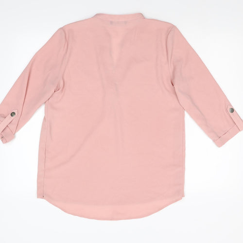 Select Womens Pink   Basic Blouse Size 12