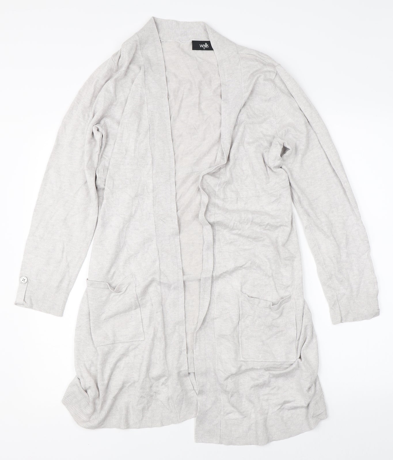 Wallis Womens Grey   Cardigan Jumper Size M