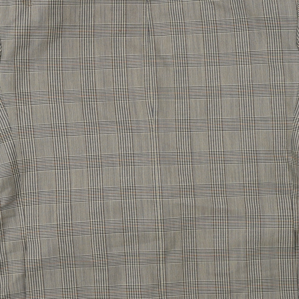 Canada Mens Brown Check  Jacket Suit Jacket Size 42