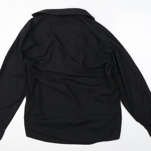 Cedar Wood State Mens Black    Button-Up Size L