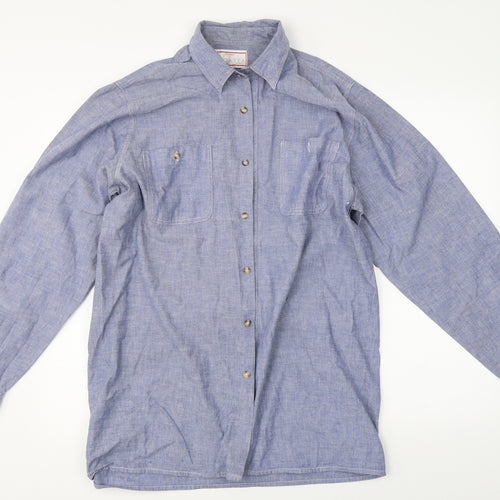 Argatta Mens Blue    Button-Up Size 42