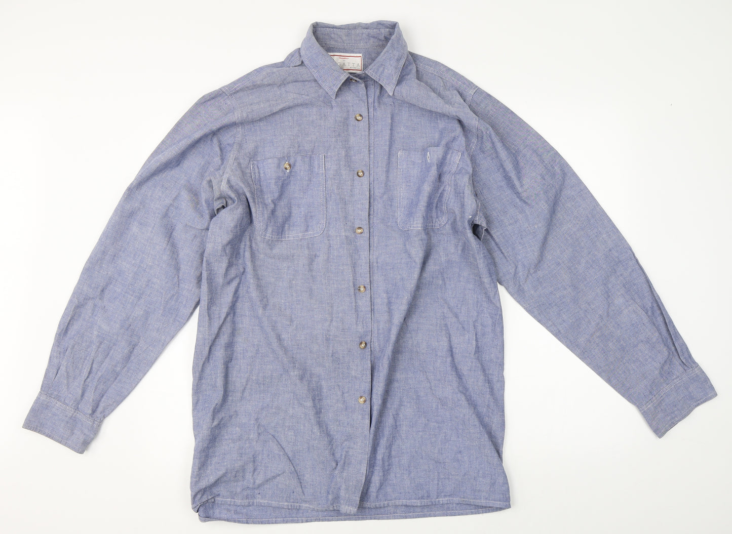 Argatta Mens Blue    Button-Up Size 42