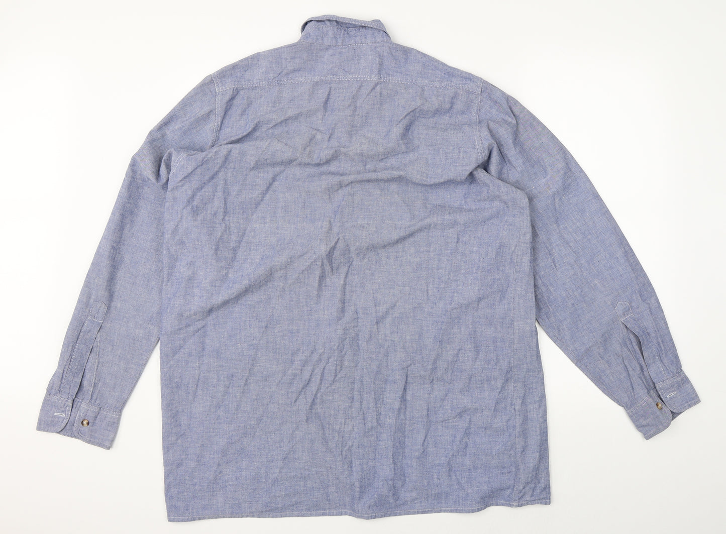 Argatta Mens Blue    Button-Up Size 42