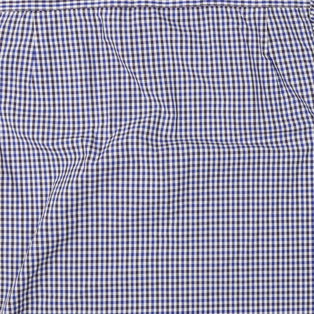 Carson Mens Blue Check   Button-Up Size XL