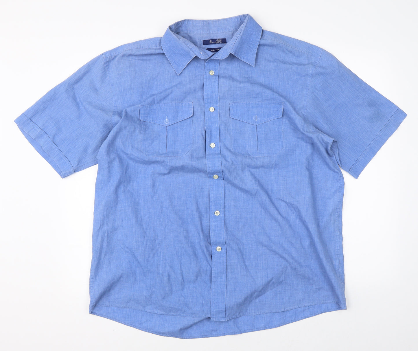BHS Mens Blue    Button-Up Size XL