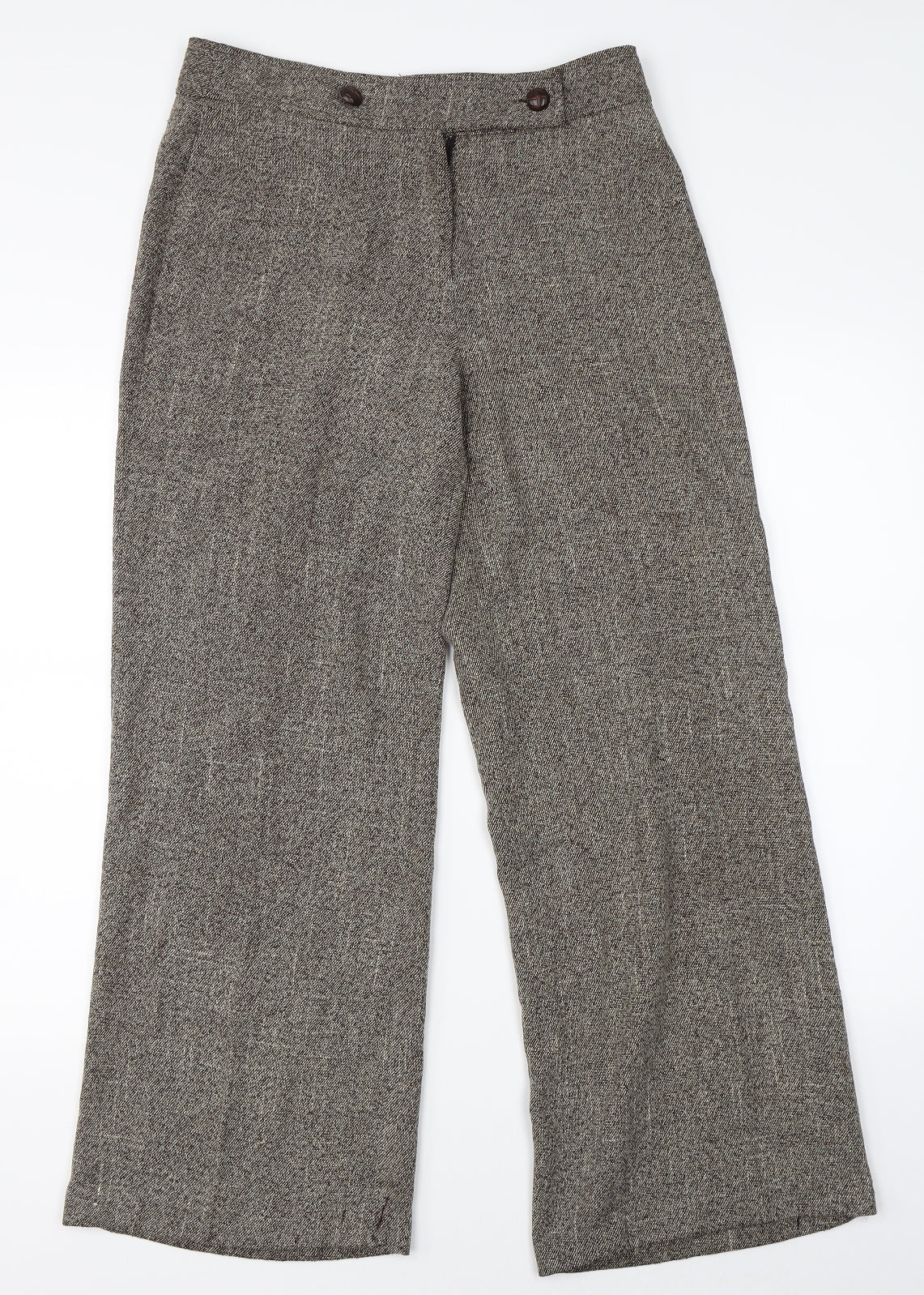 Mia Moda Womens Brown   Trousers  Size 12 L28 in