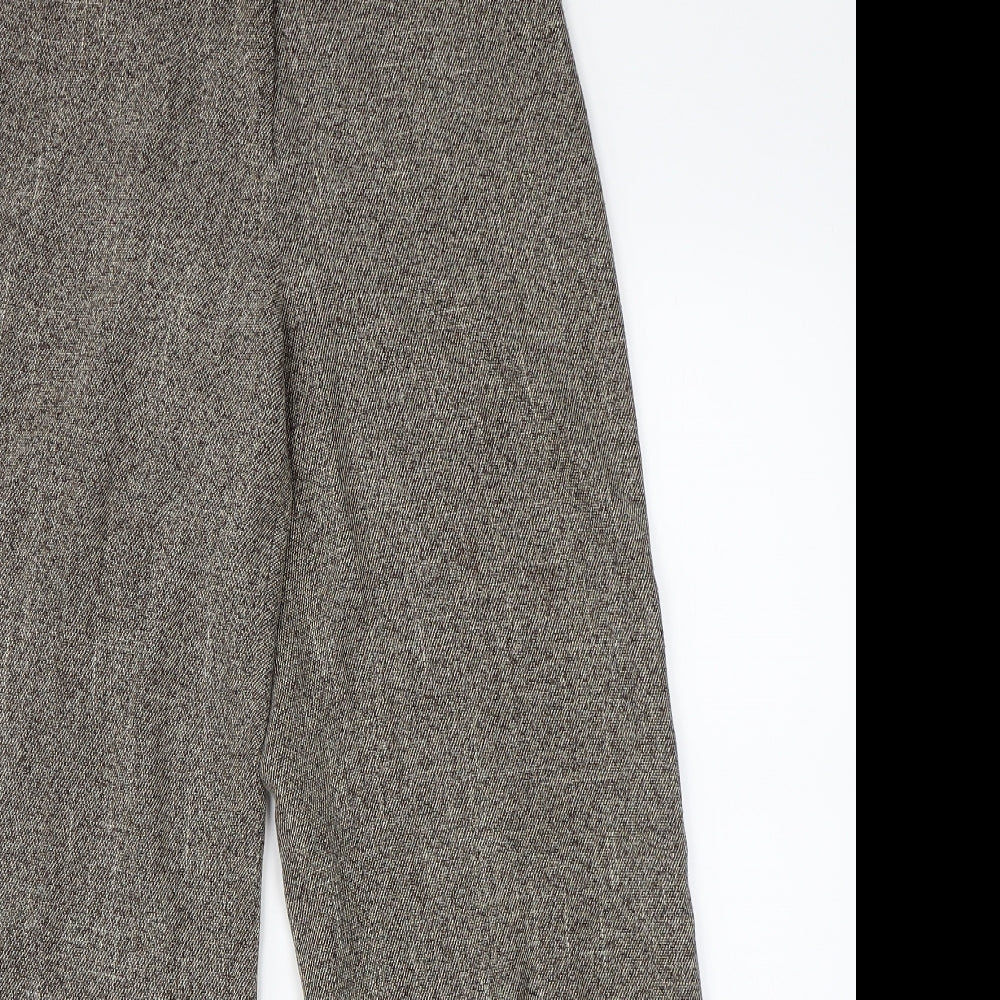Mia Moda Womens Brown   Trousers  Size 12 L28 in