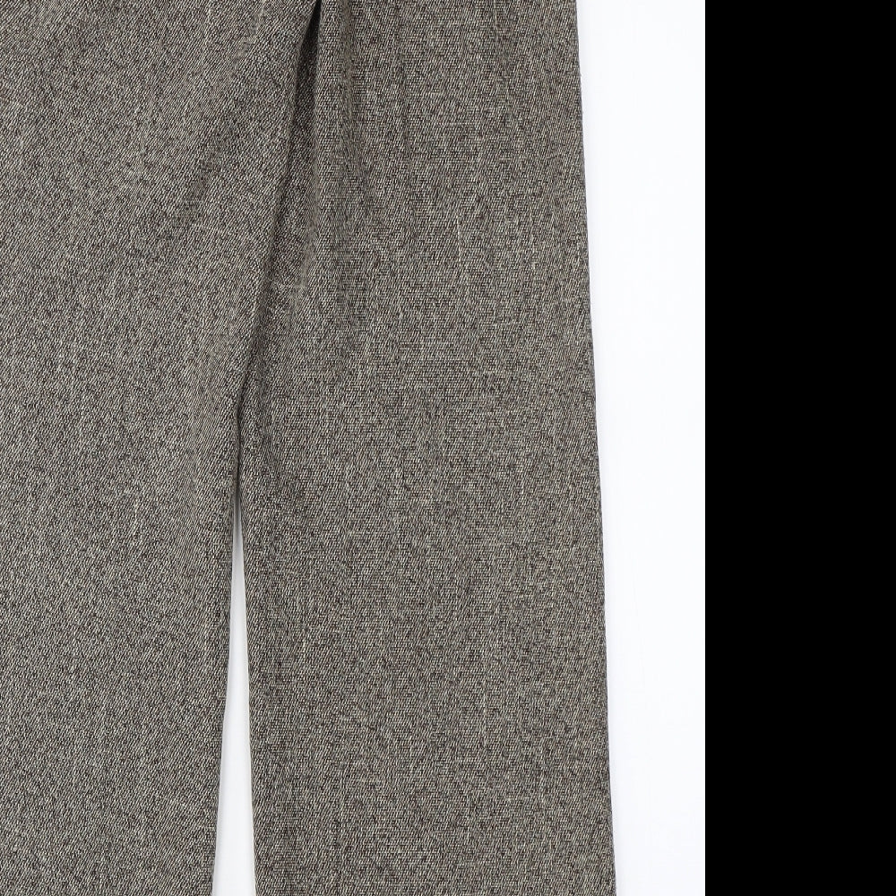 Mia Moda Womens Brown   Trousers  Size 12 L28 in