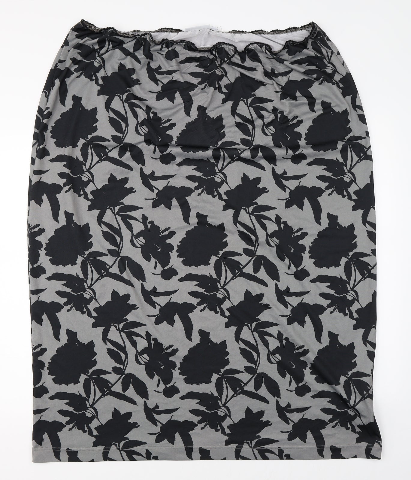 H&M Womens Green Floral  A-Line Skirt Size 2XL