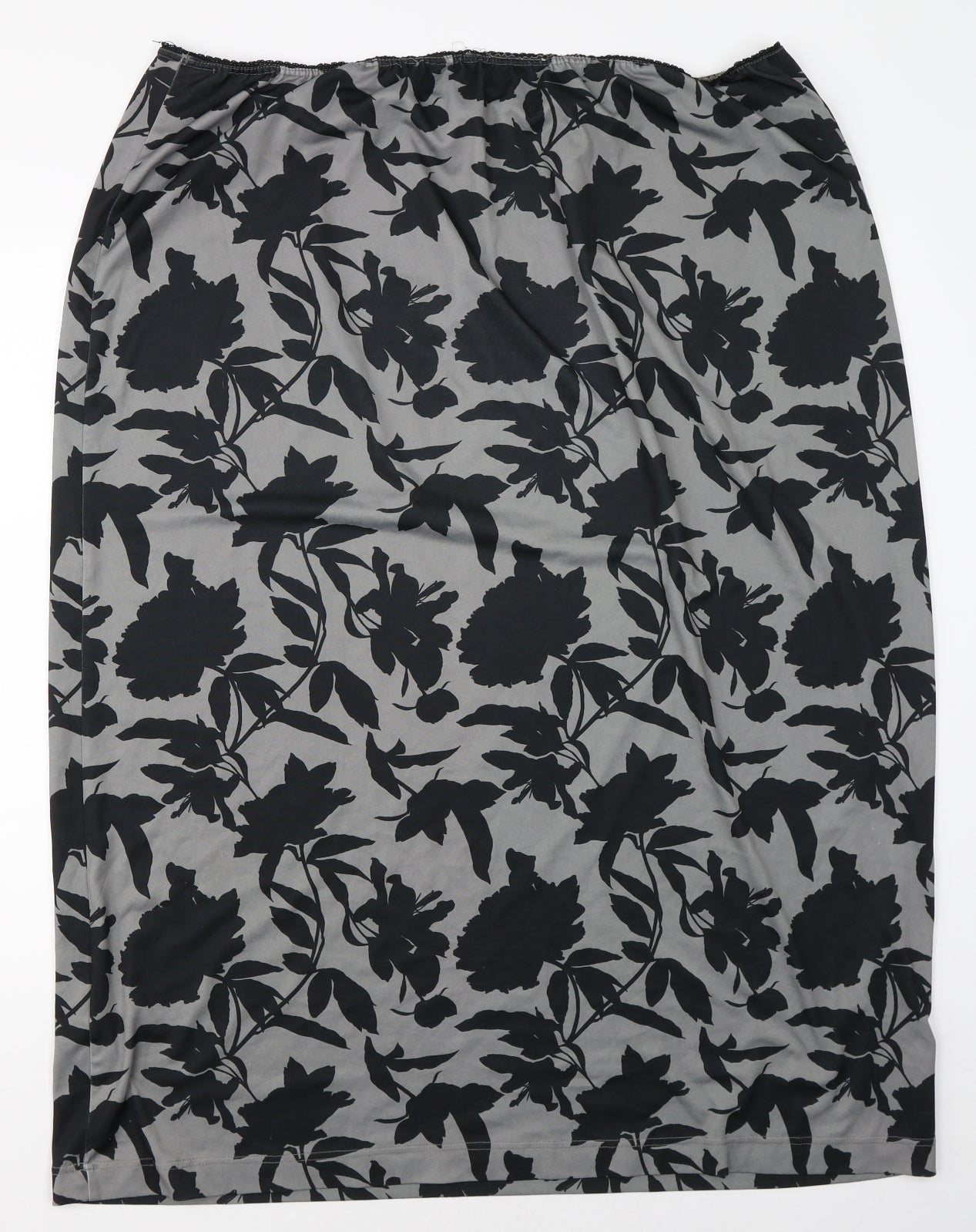 H&M Womens Green Floral  A-Line Skirt Size 2XL