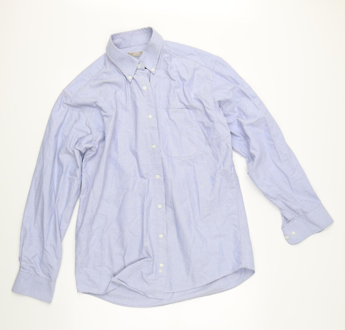 Marks & Spencer Mens Blue    Button-Up Size 41