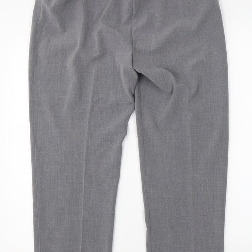 Preworn Womens Grey   Dress Pants Trousers Size 14 L27 in