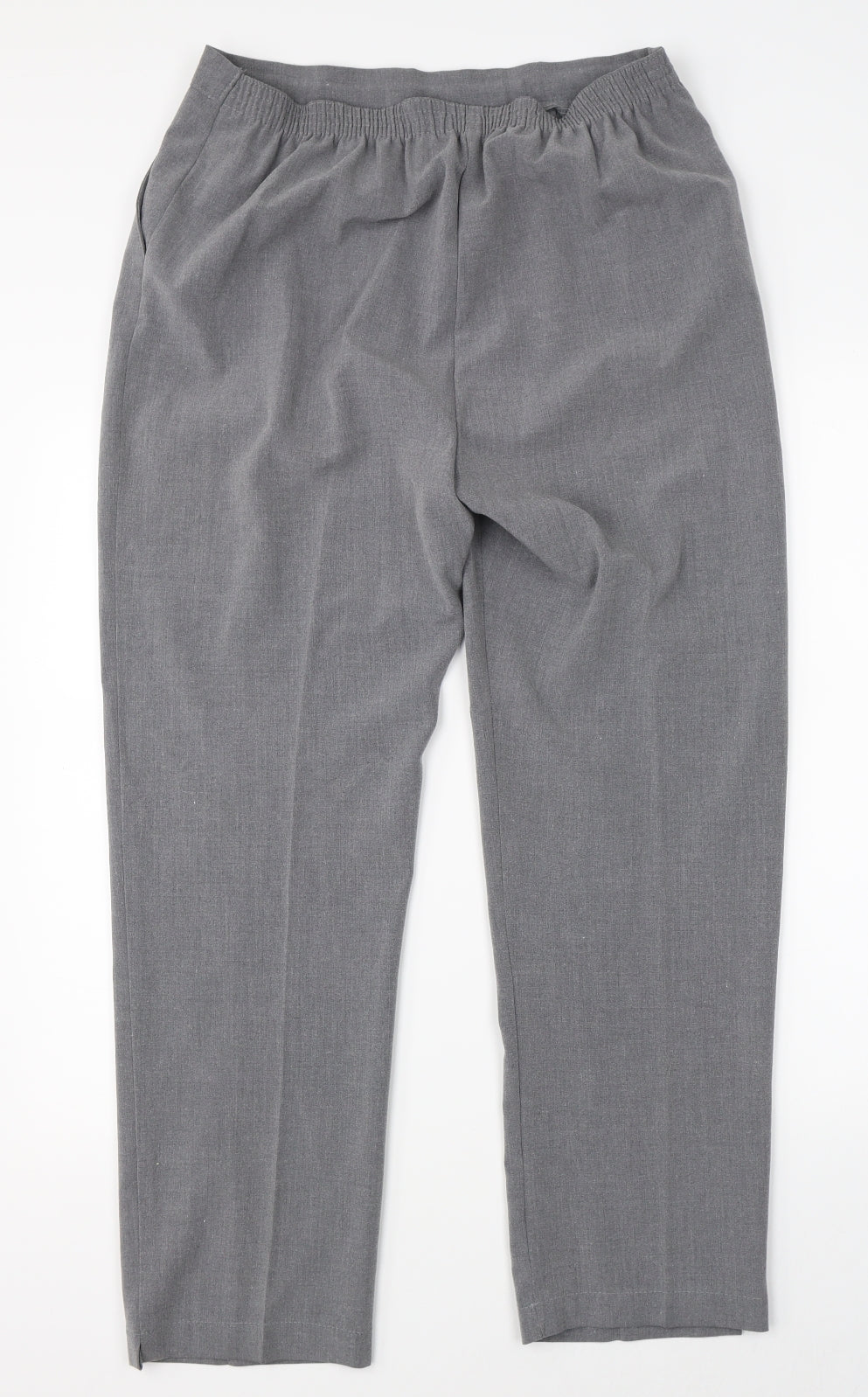 Preworn Womens Grey   Dress Pants Trousers Size 14 L27 in