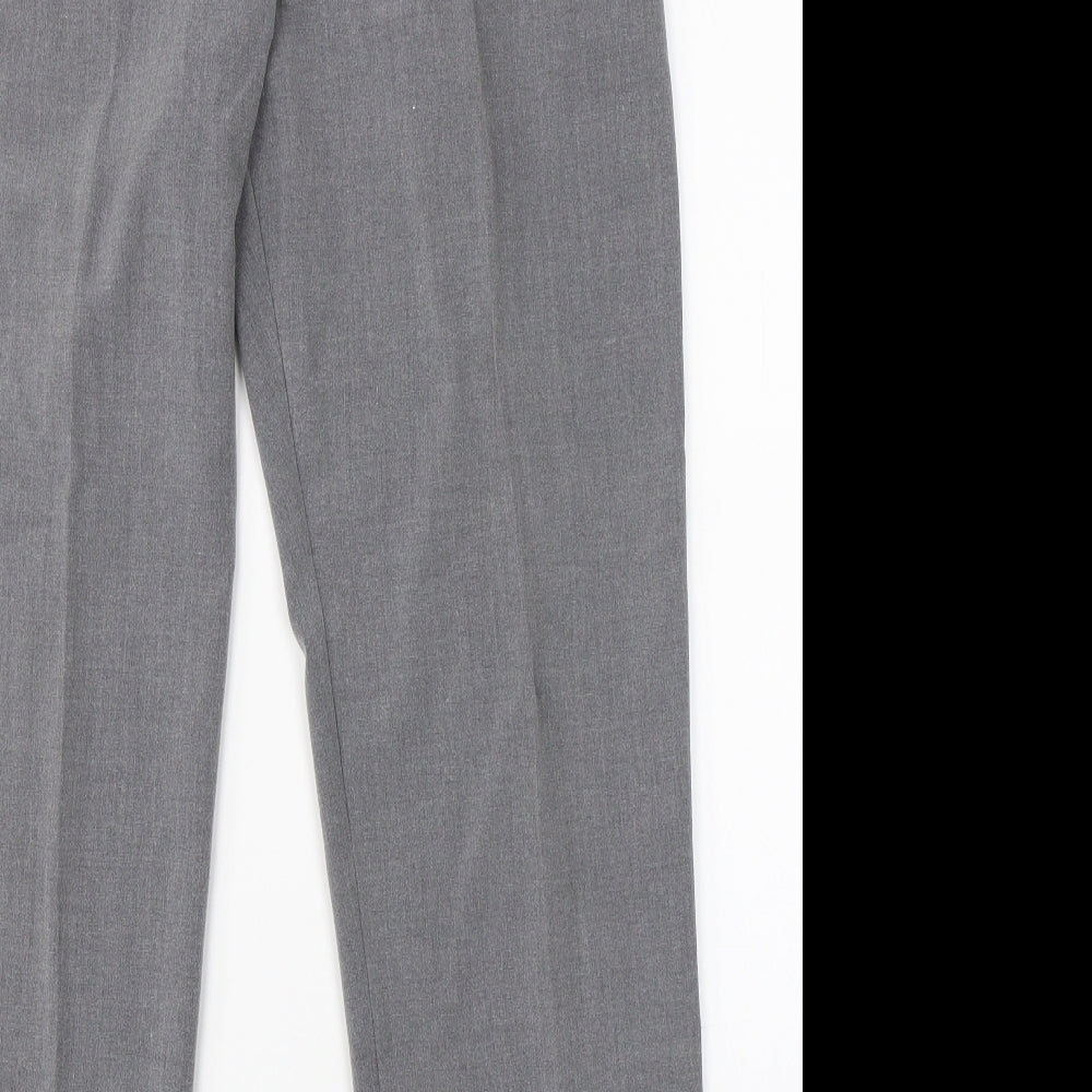 Preworn Womens Grey   Dress Pants Trousers Size 14 L27 in