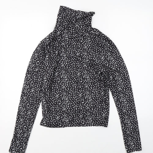 Primark Womens Black Polka Dot  Pullover Jumper Size S