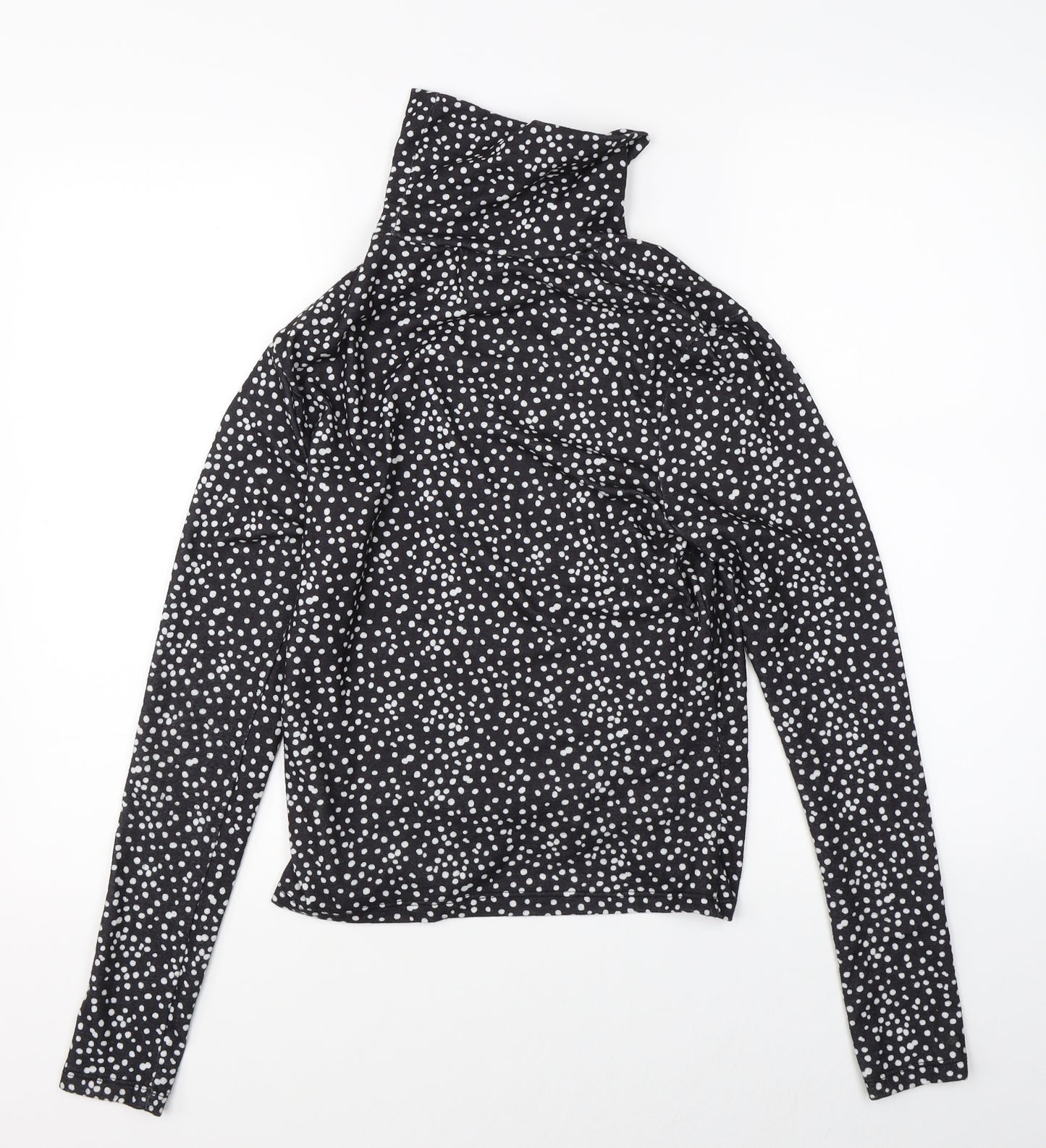 Primark Womens Black Polka Dot  Pullover Jumper Size S