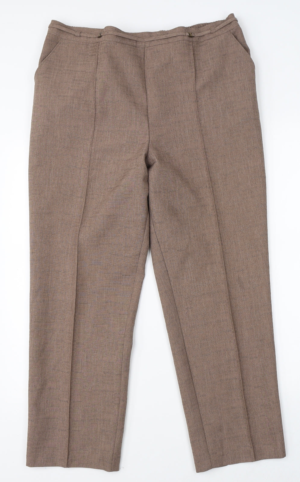 Marks & Spencer Womens Brown   Trousers  Size 14 L25 in