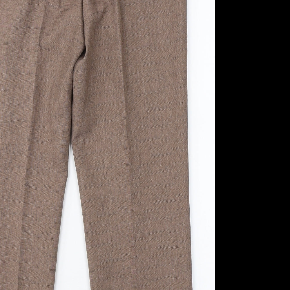 Marks & Spencer Womens Brown   Trousers  Size 14 L25 in