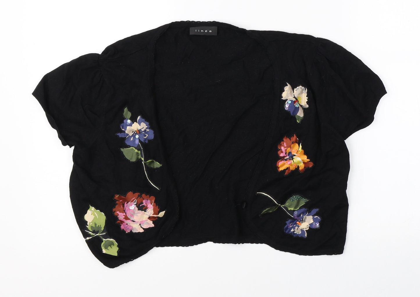 Linea Womens Black   Cardigan Jumper Size L