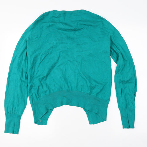 Oasis Womens Green   Cardigan Jumper Size M