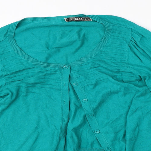 Oasis Womens Green   Cardigan Jumper Size M