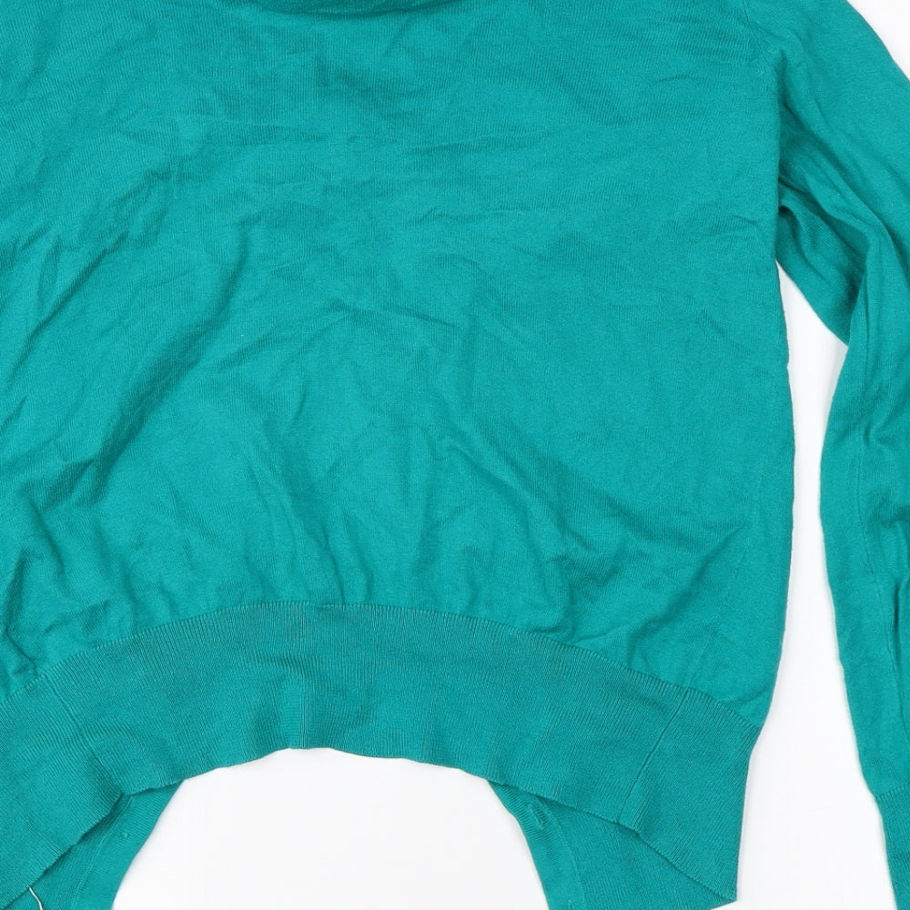 Oasis Womens Green   Cardigan Jumper Size M