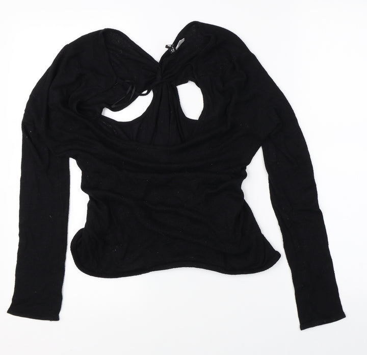 Divided Womens Black Cardigan Jumper Size 10