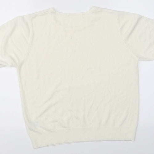 Marks & Spencer Womens Beige   Basic T-Shirt Size 14