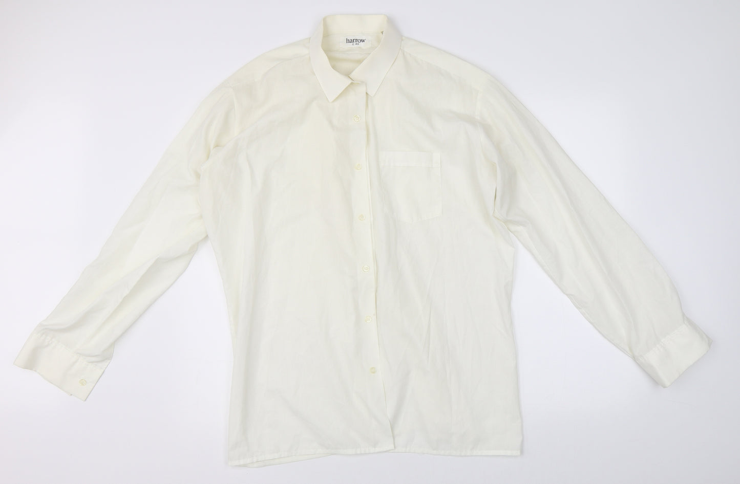 Harrow Mens Beige    Dress Shirt Size 43