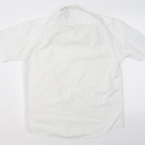 Marks & Spencer Mens White    Button-Up Size 40
