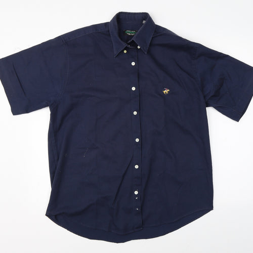Metropol Mens Blue    Button-Up Size M